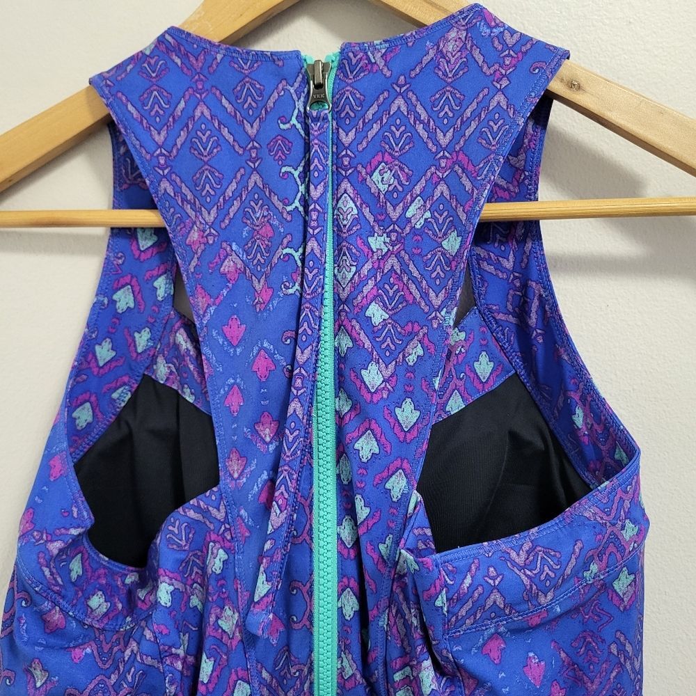 Title Nine Nimblene Athletic Dress Quick Dry Built In Bra Arrow Print Size 4 - Picture 3 of 8